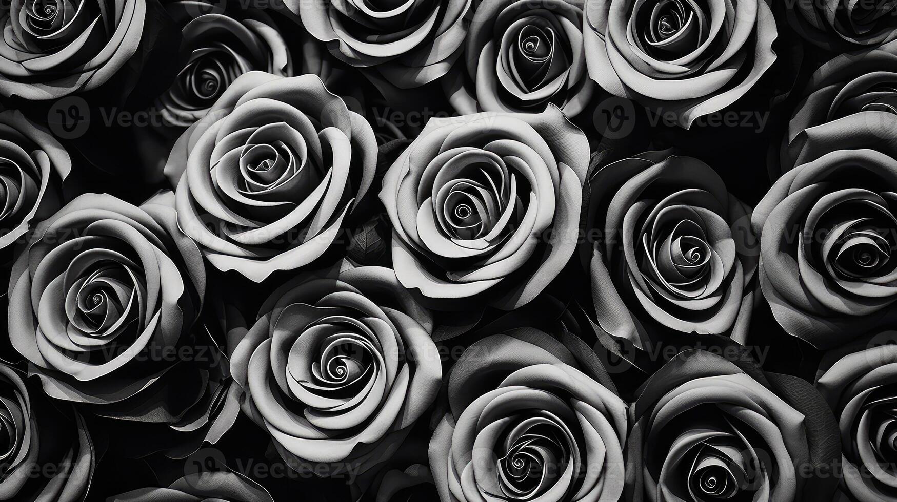 arrangement black and white roses background photo