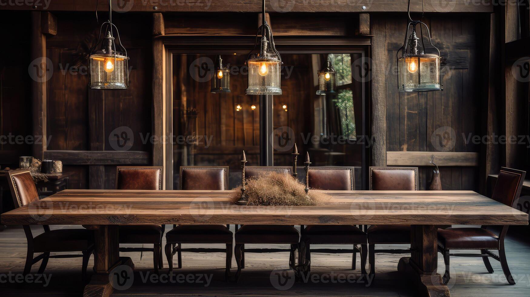 cozy empty conference table photo