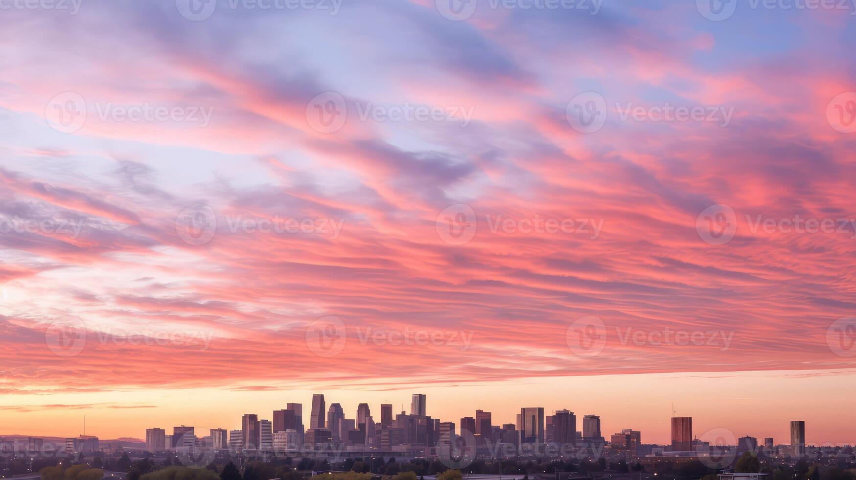 silhouette streaky clouds photo