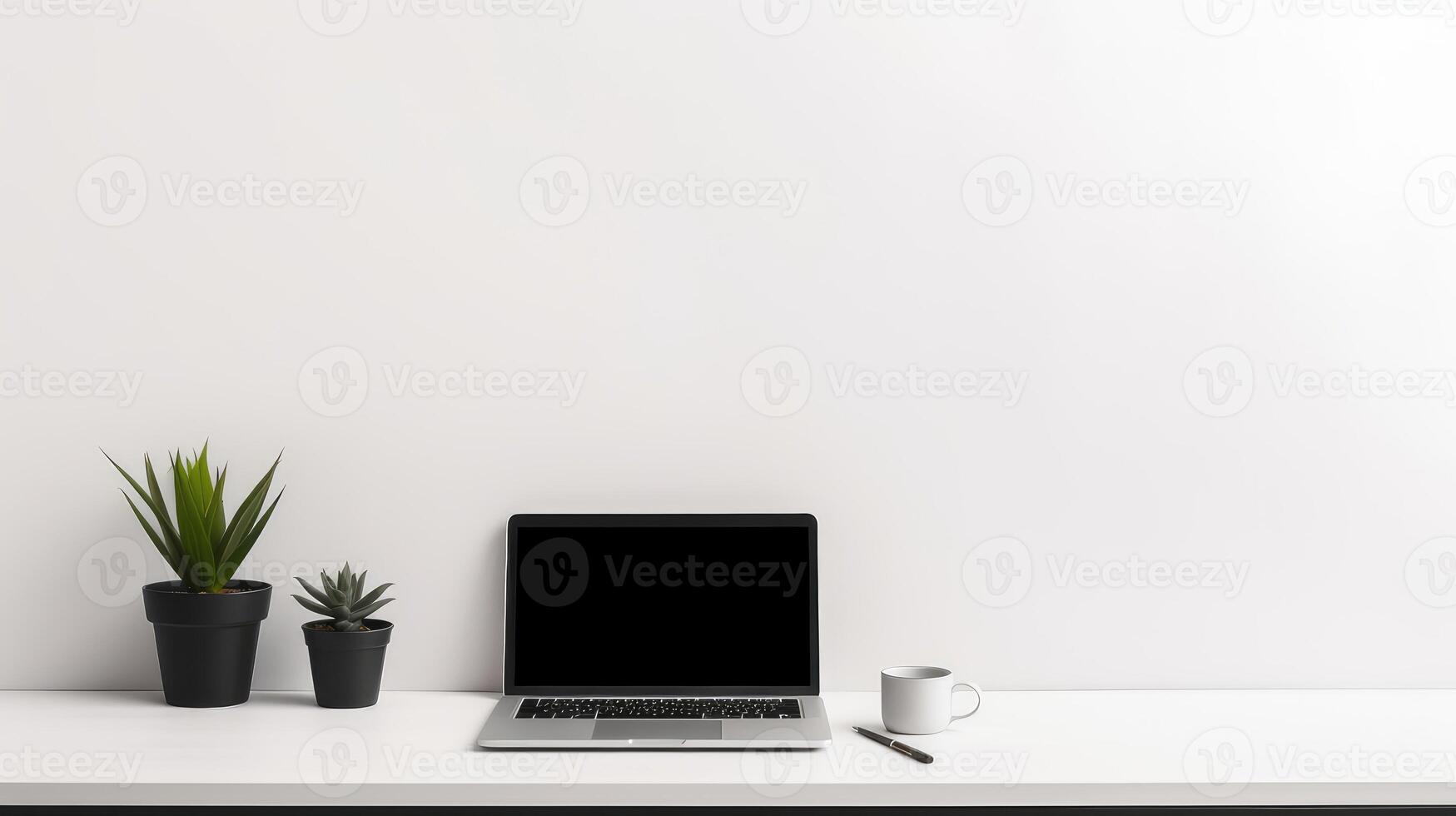 modern black and white desktop photo