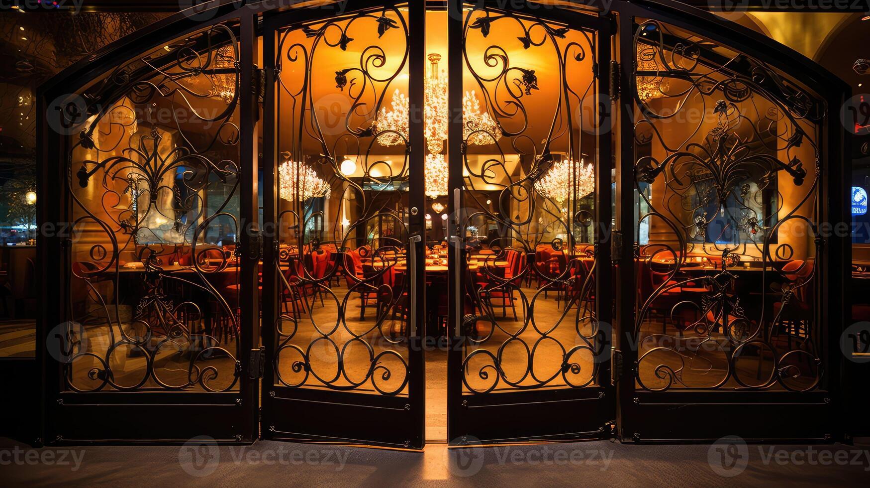 chic double glass doors photo