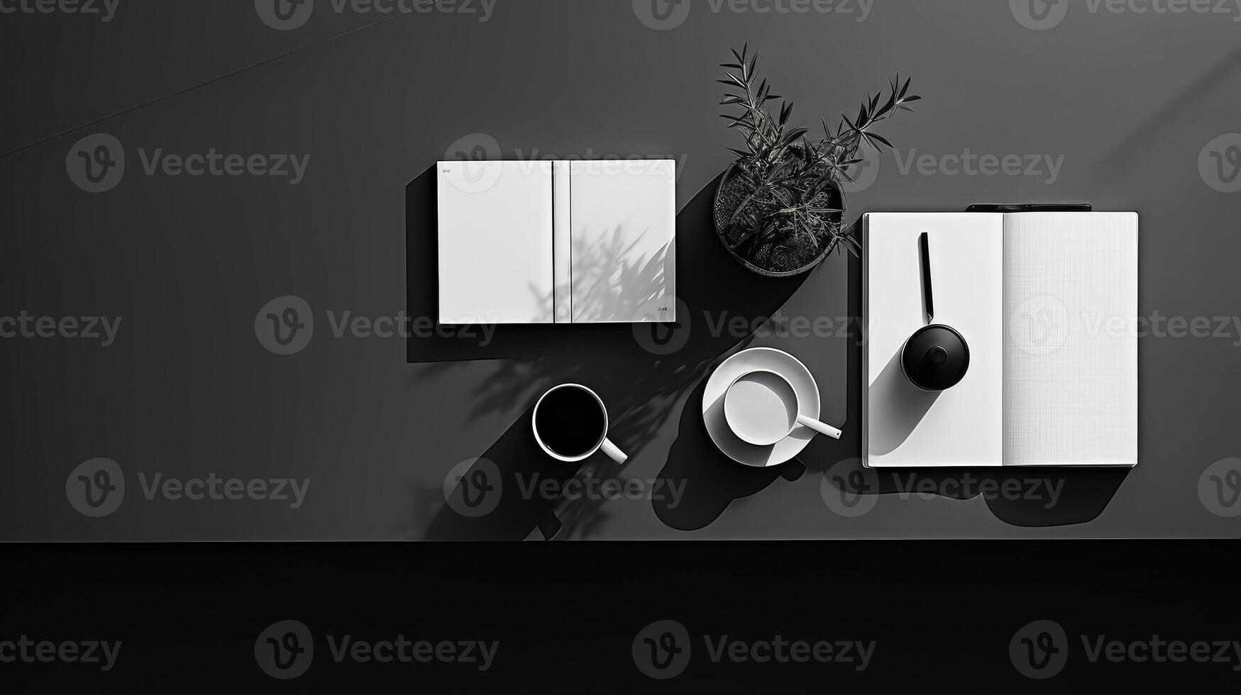 design table beautiful abstract top view photo