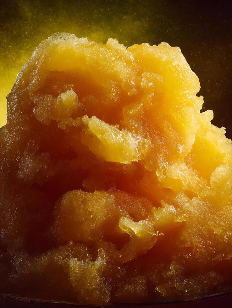 Golden Honey Texture Close Up of Rich, Thick Honey. photo