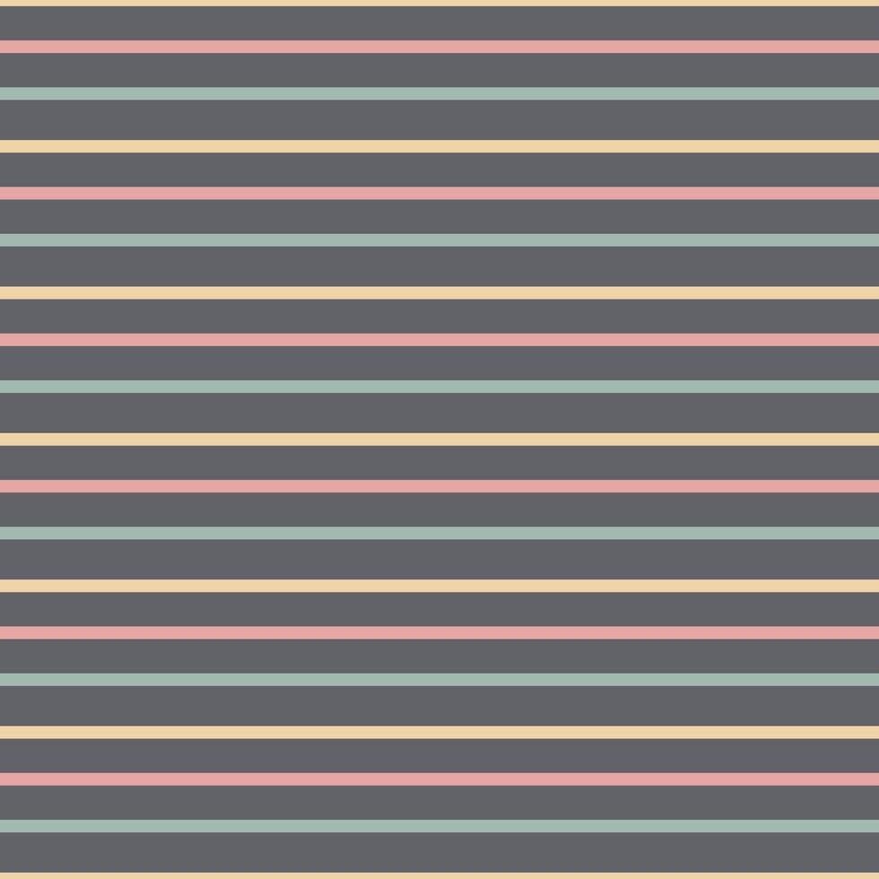 Seamless pattern with horizontal colored stripes on a gray background. vector