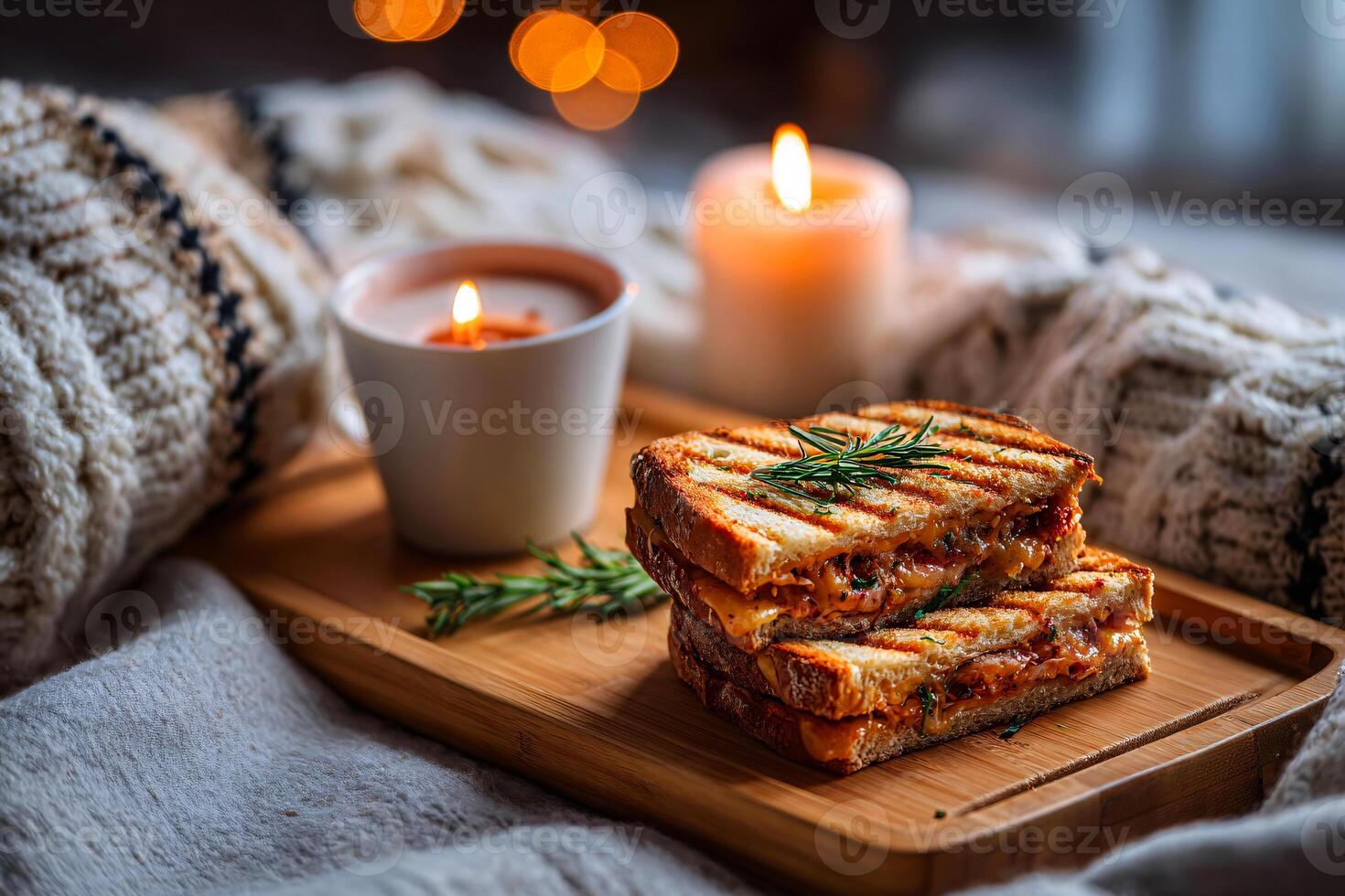 tempting gerber sandwich in the cozy corner on a white background photo