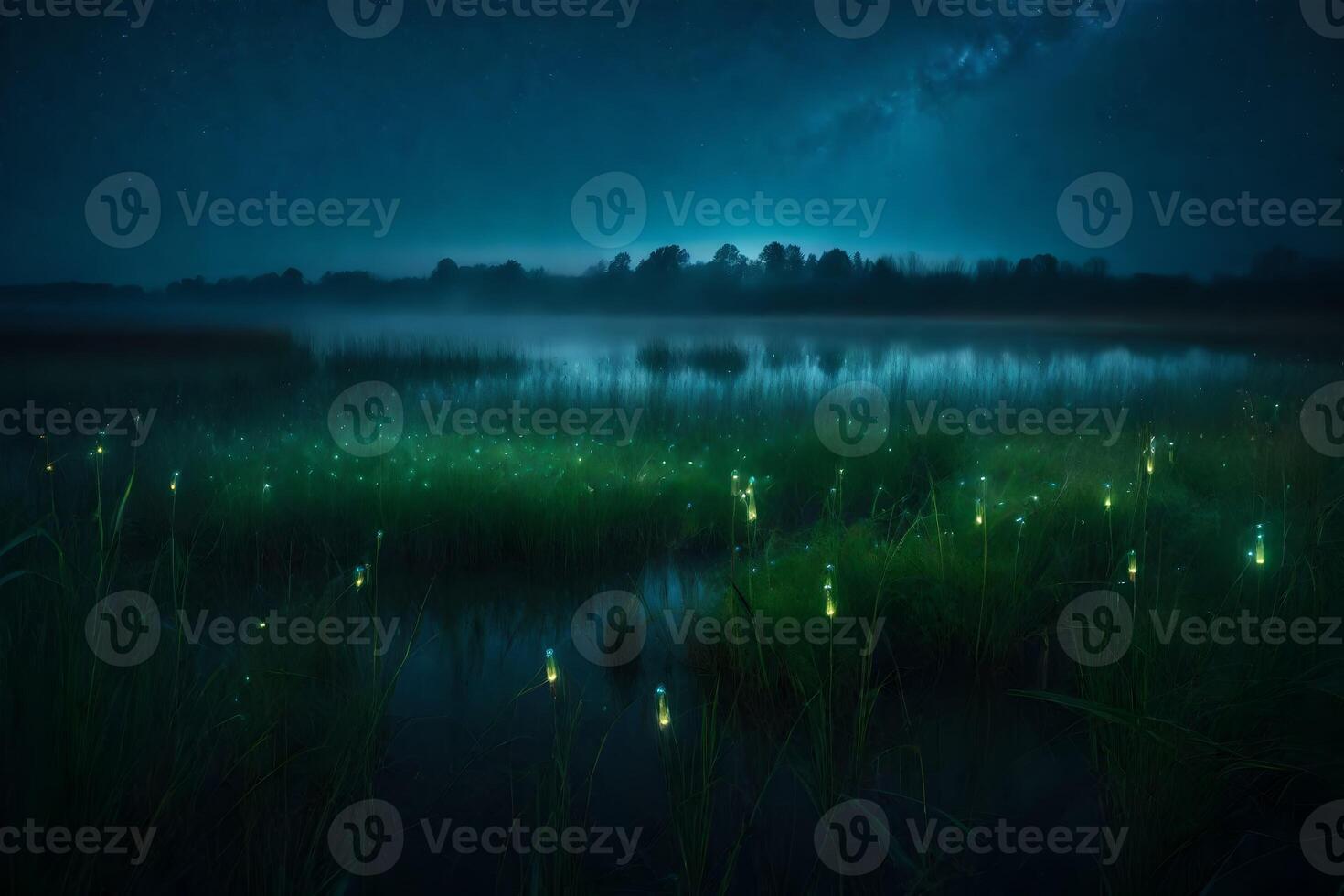 Fireflies in the night sky by james mccormick photo