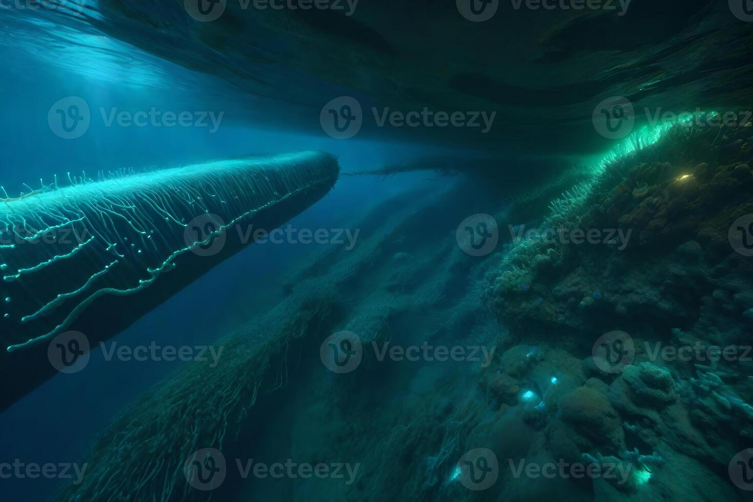 A large fish swimming in the ocean photo