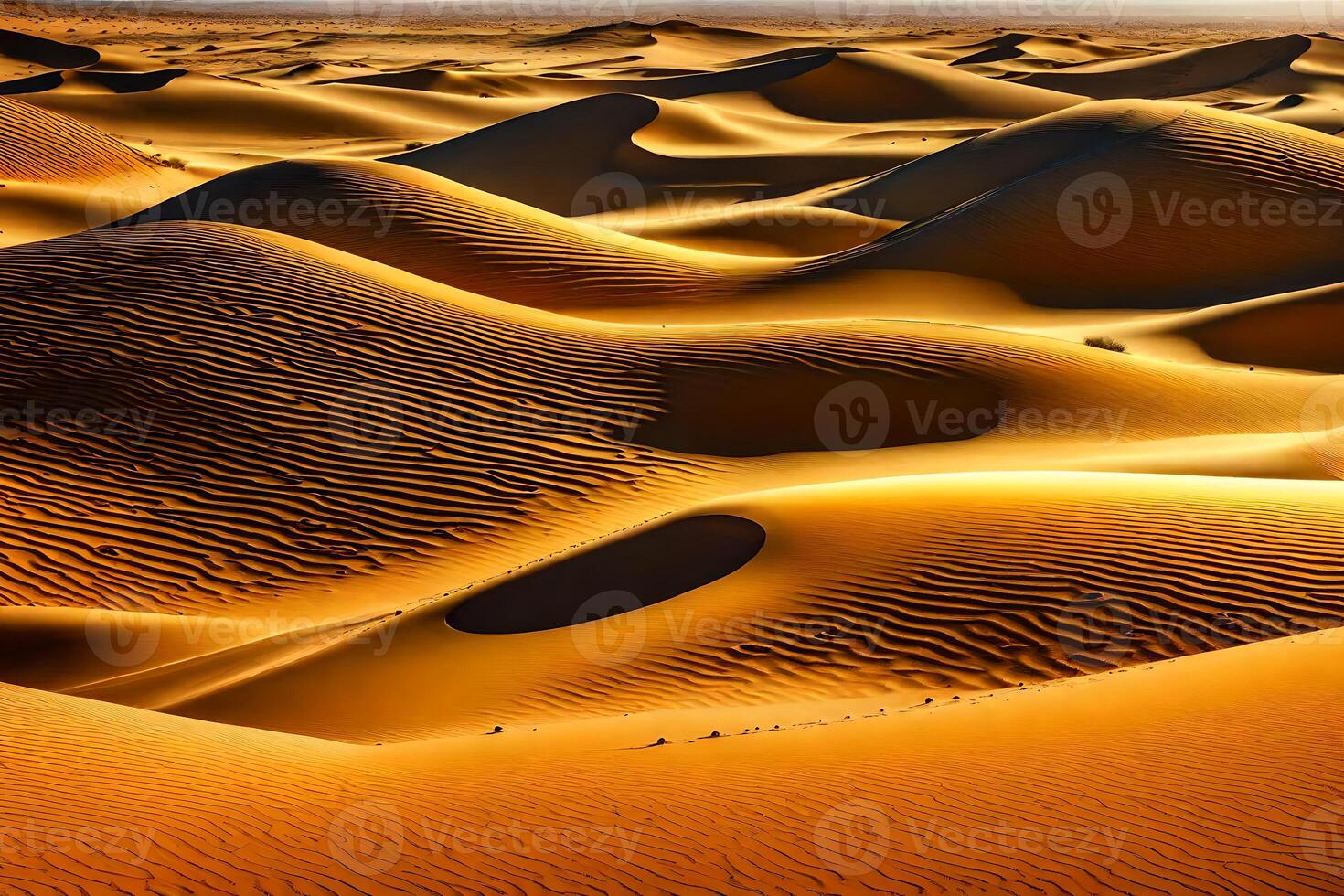 The desert is full of sand dunes photo