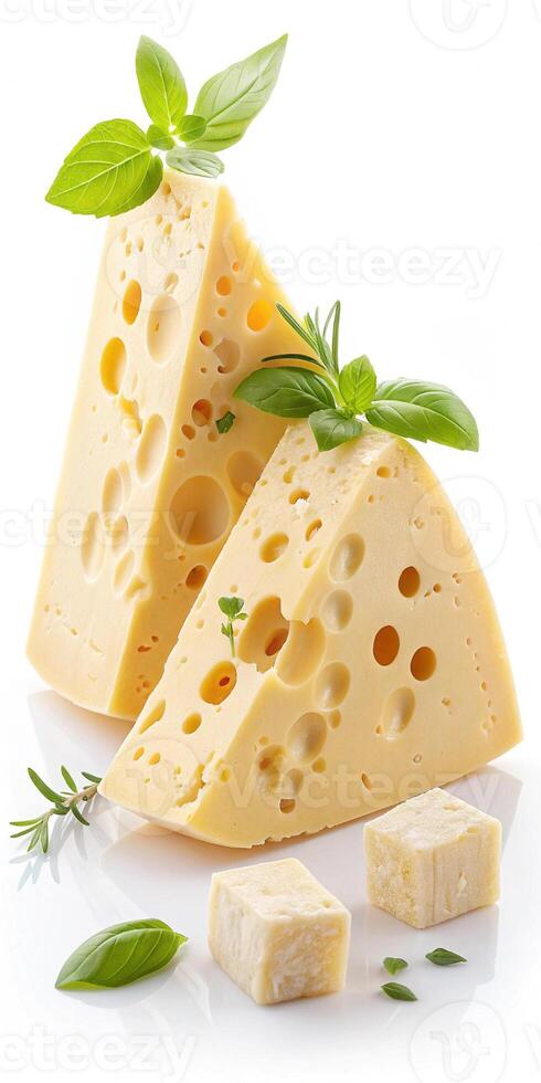 Swiss Cheese Product Photo White Background