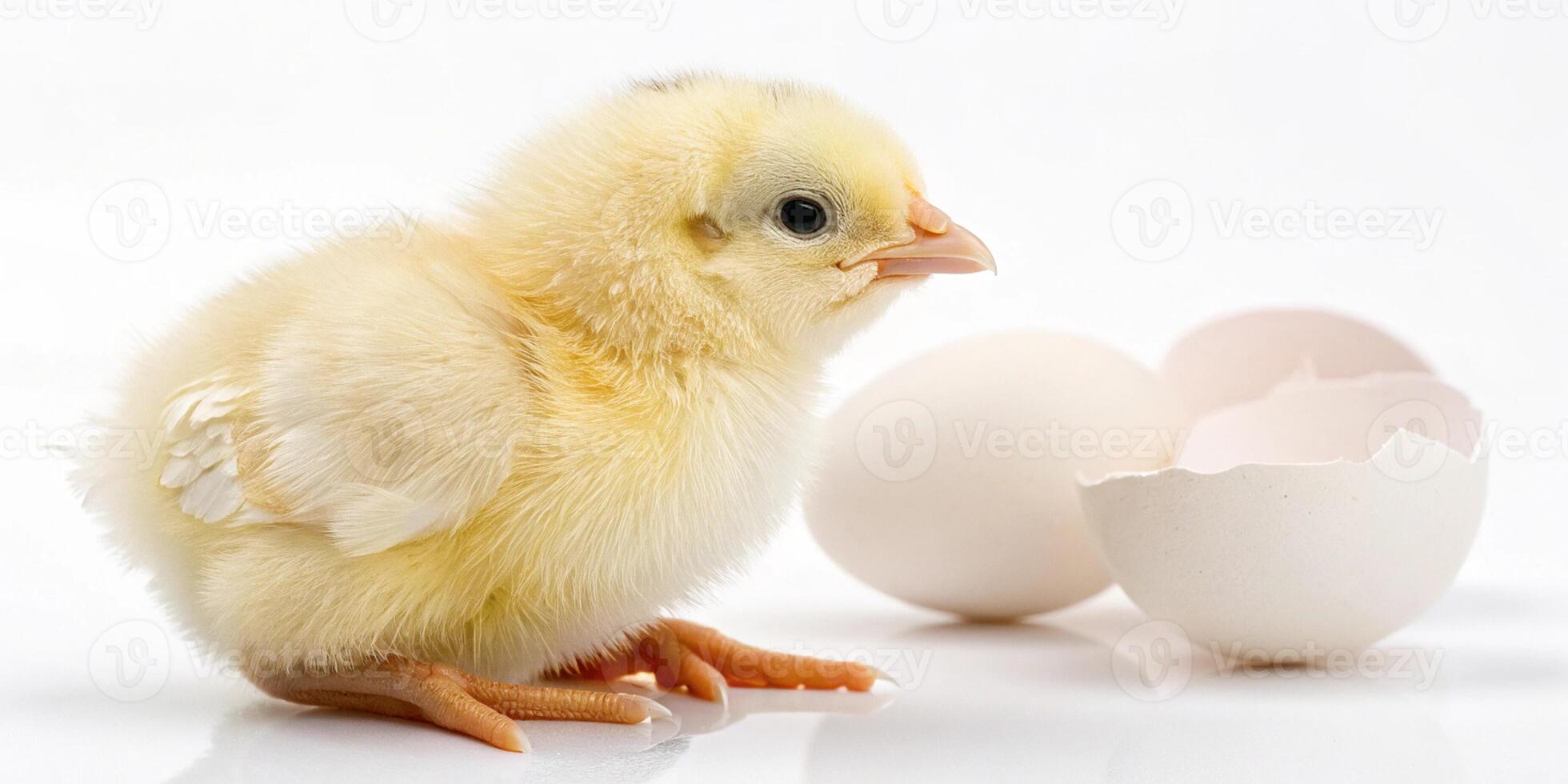 White Background with Baby Chick Photography photo