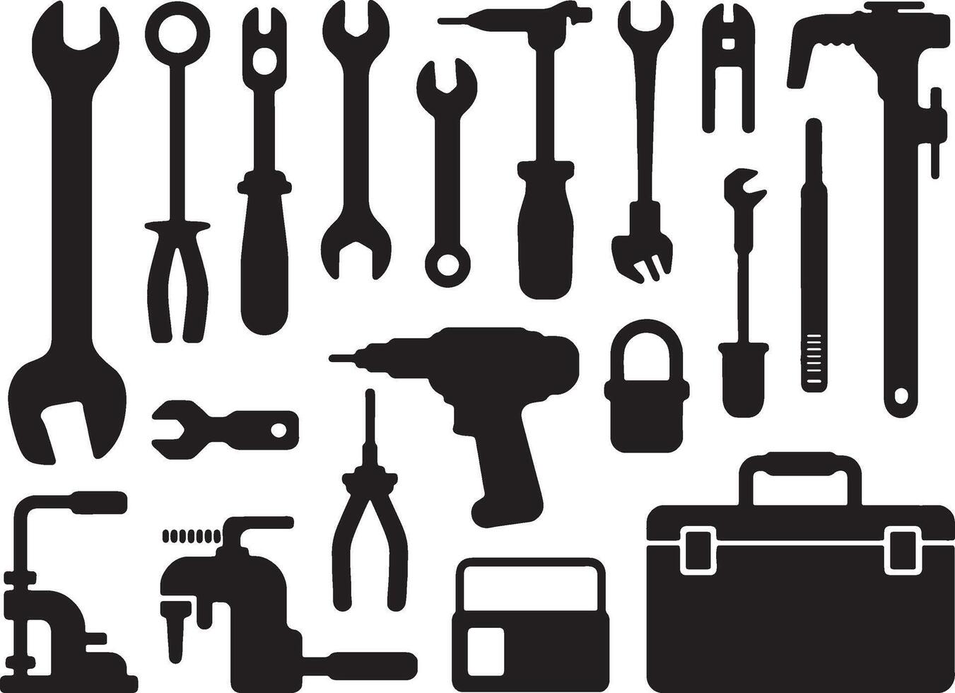 BEST tools icons set illustration vector