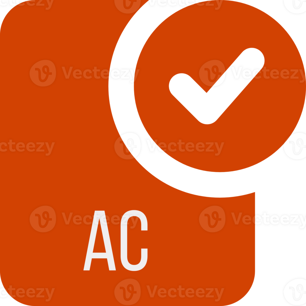 Ac Ip File Icon With Black Checked Mark png