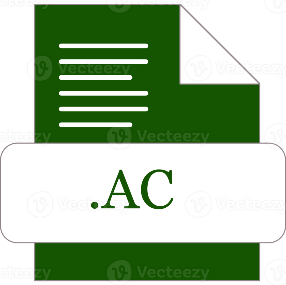 Ac File Extension Icon Fill With Minimal Colors png