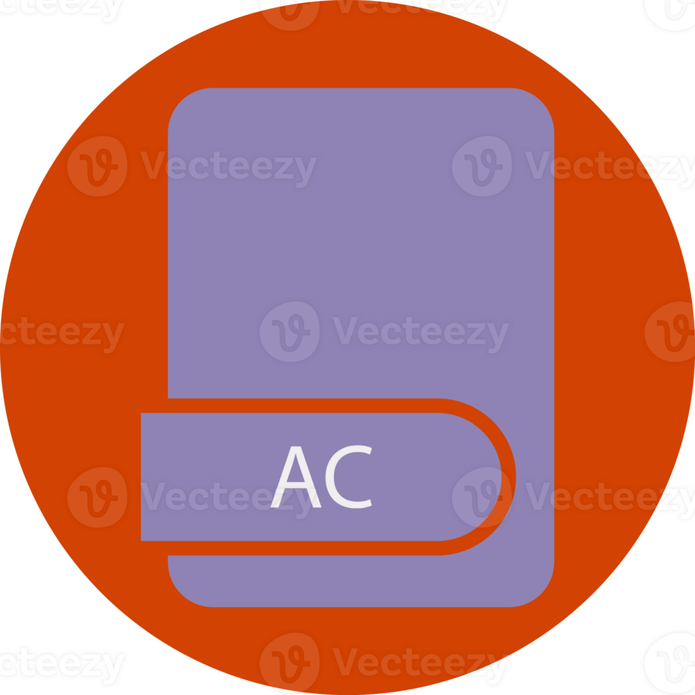 Ac File Format Icon Circular Shape png