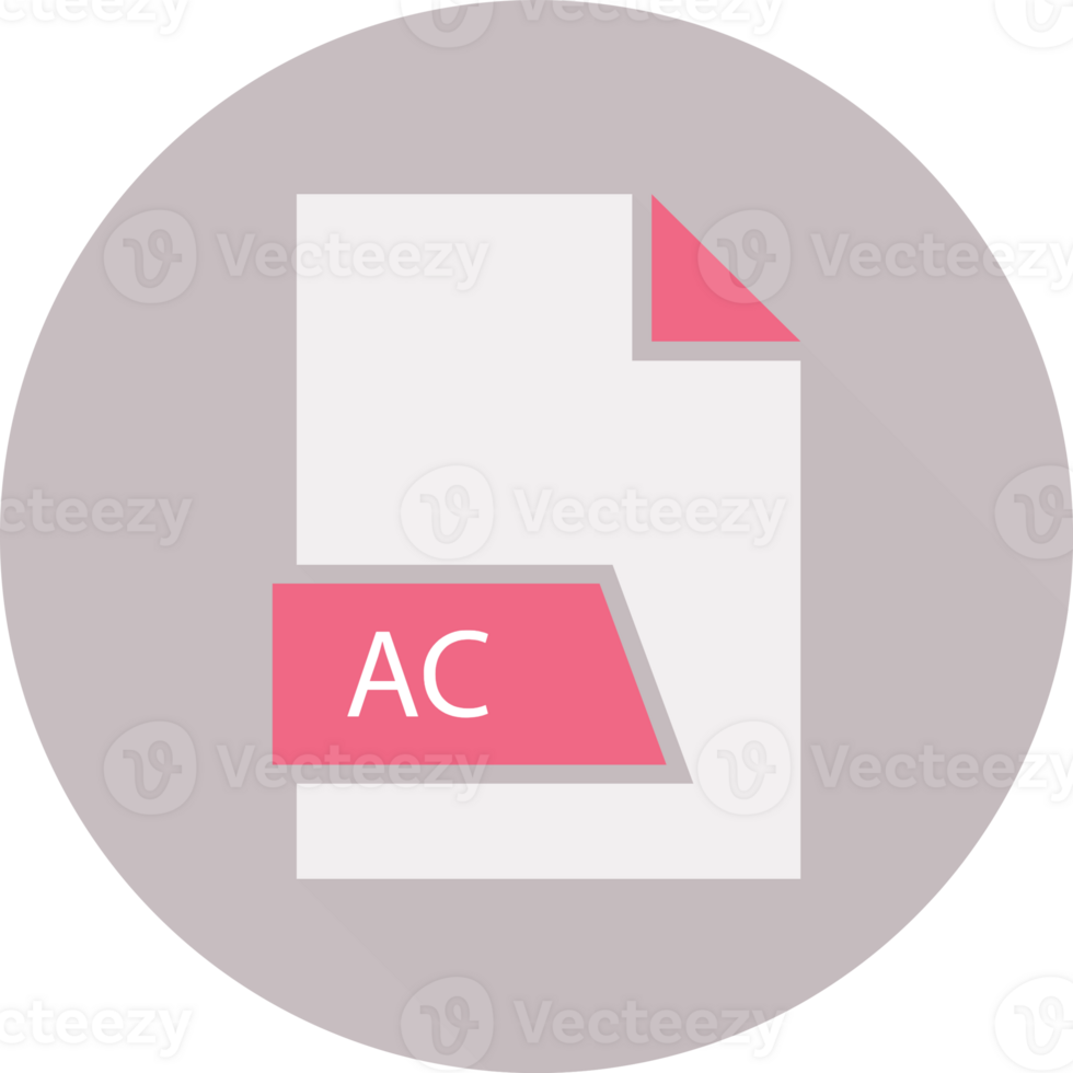 Ac File Format Icon Space In Shapes And Circular Shape Outside png