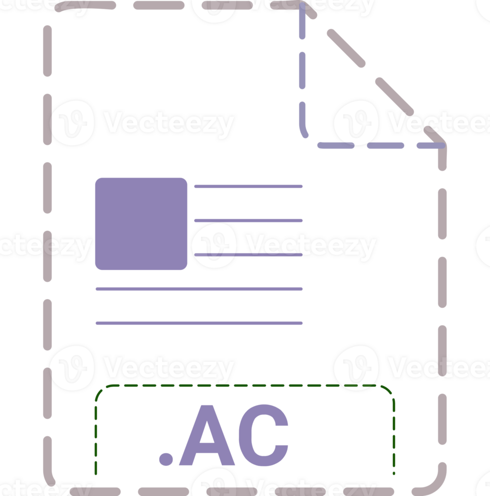 Ac File Icon Minsk Dashed Rounded Outline png