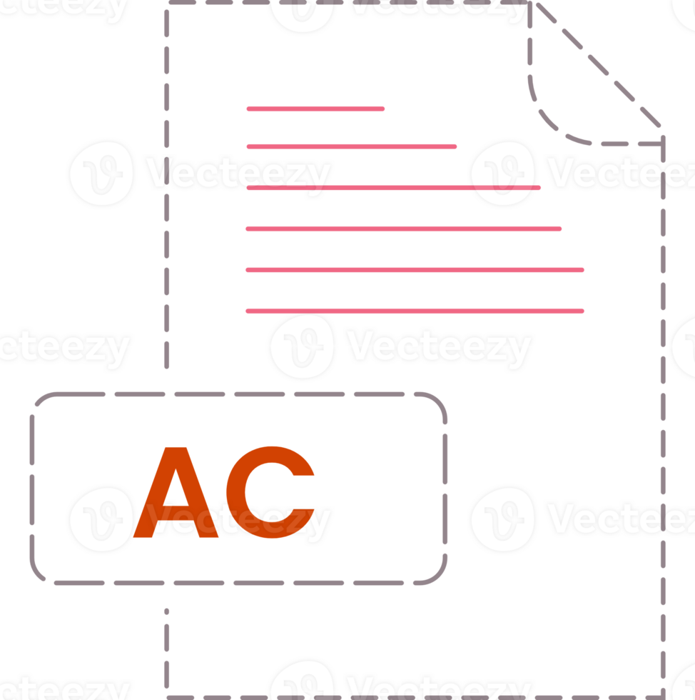 Ac Icon Black Rounded Dashed Outline png
