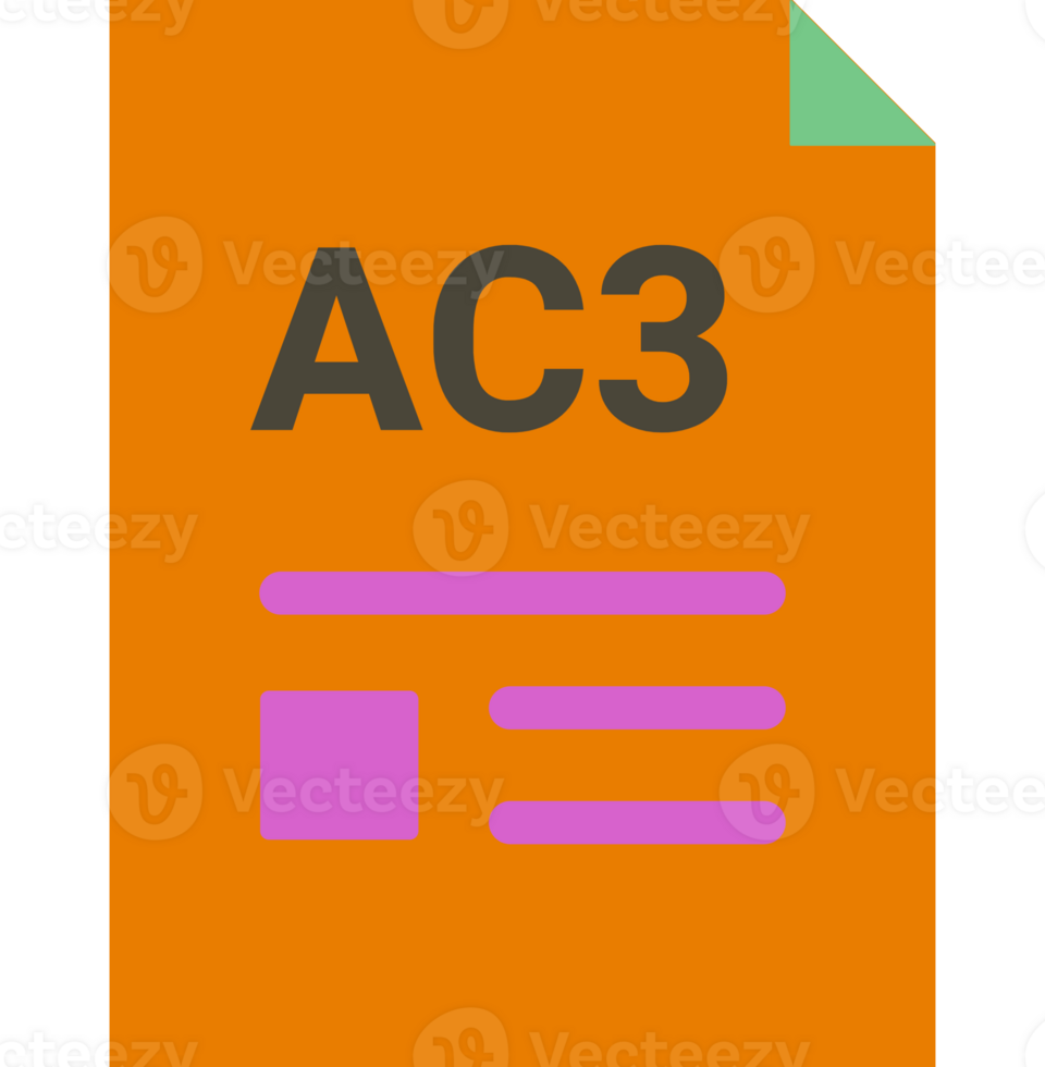 Ac3 With Deep And Minimal Colors And Folded Icon png