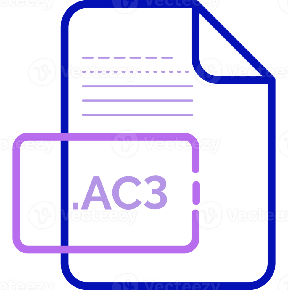 Ac3 File Extension Icon Little Dot And Color Fill png