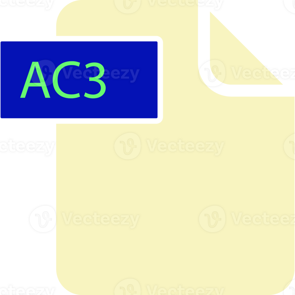 Ac3 File Format Icon Rounded And Spacing png