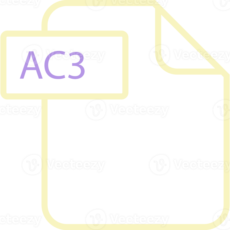 Ac3 File Format Icon Rounded png