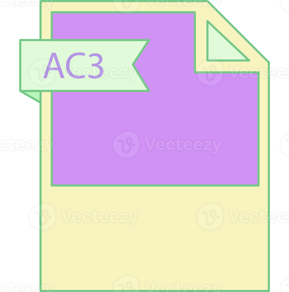 Ac3 File Format Icon Minimal png