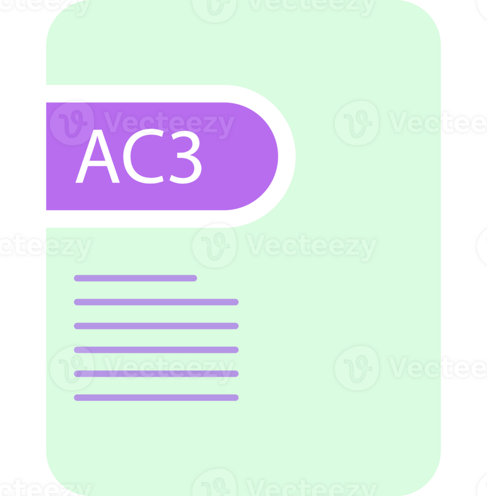 Ac3 File Icon Deep And Minimal png