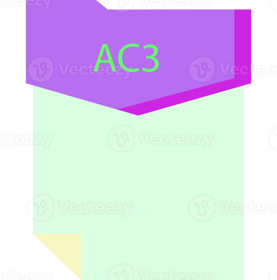 Ac3 File Format Minimal Icon png