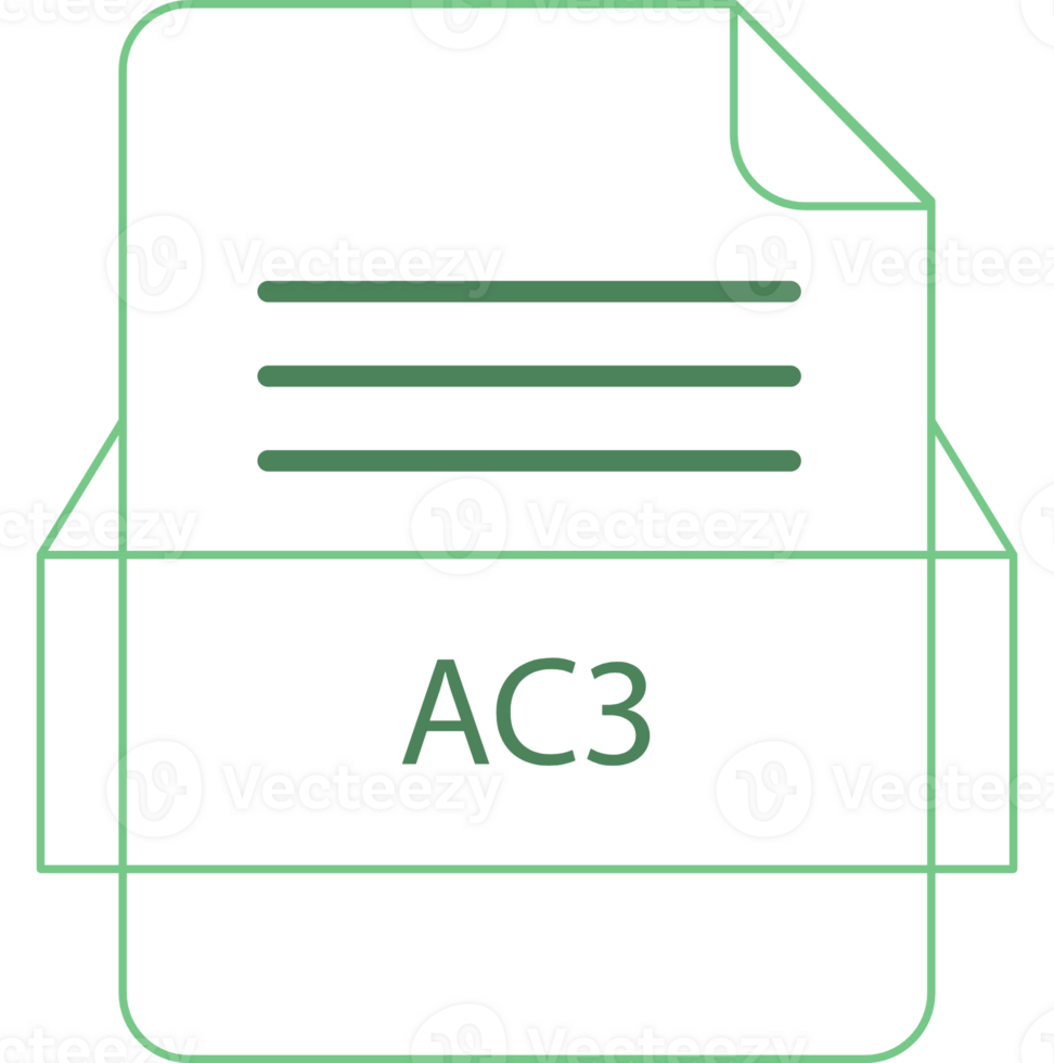 Ac3 File Icon Black Outline png