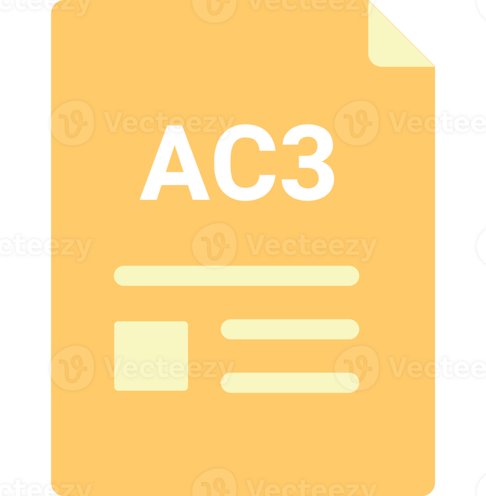 Ac3 File Icon With Symbols png