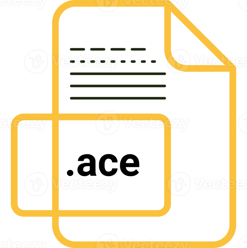 Ace File Extension Icon Fill And Outline png