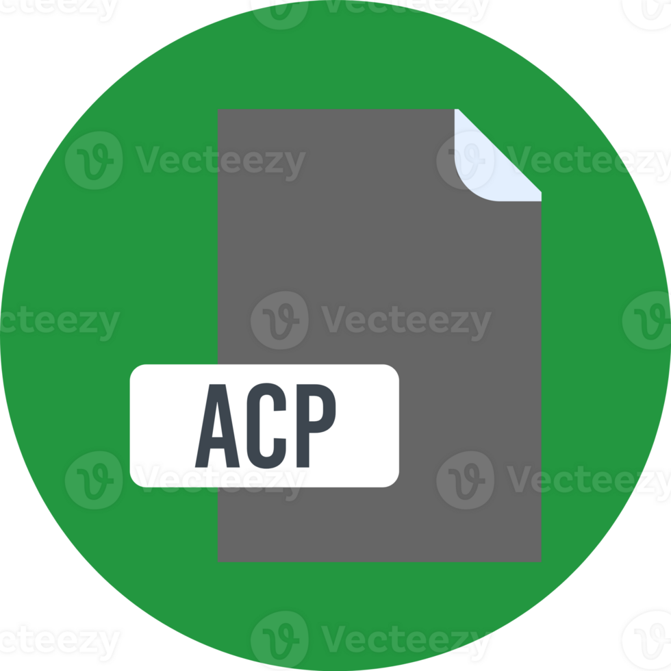 Acp File Format Icon Rounded Circle Bg png