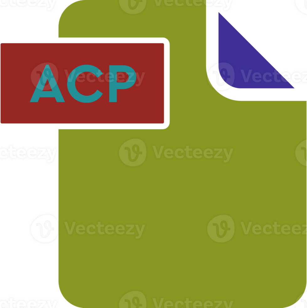 Acp File Format Icon Rounded Shapes And Spacing png