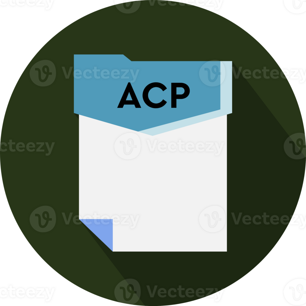 Acp File Format Minimal Icon With Circular Shape png