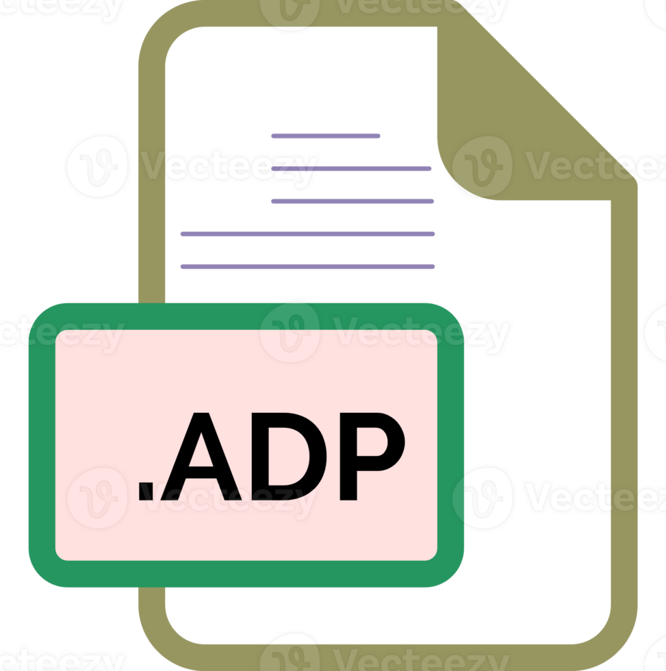 Adp File Extension Icon Color Fill Rounded Corners Inside Transparent png