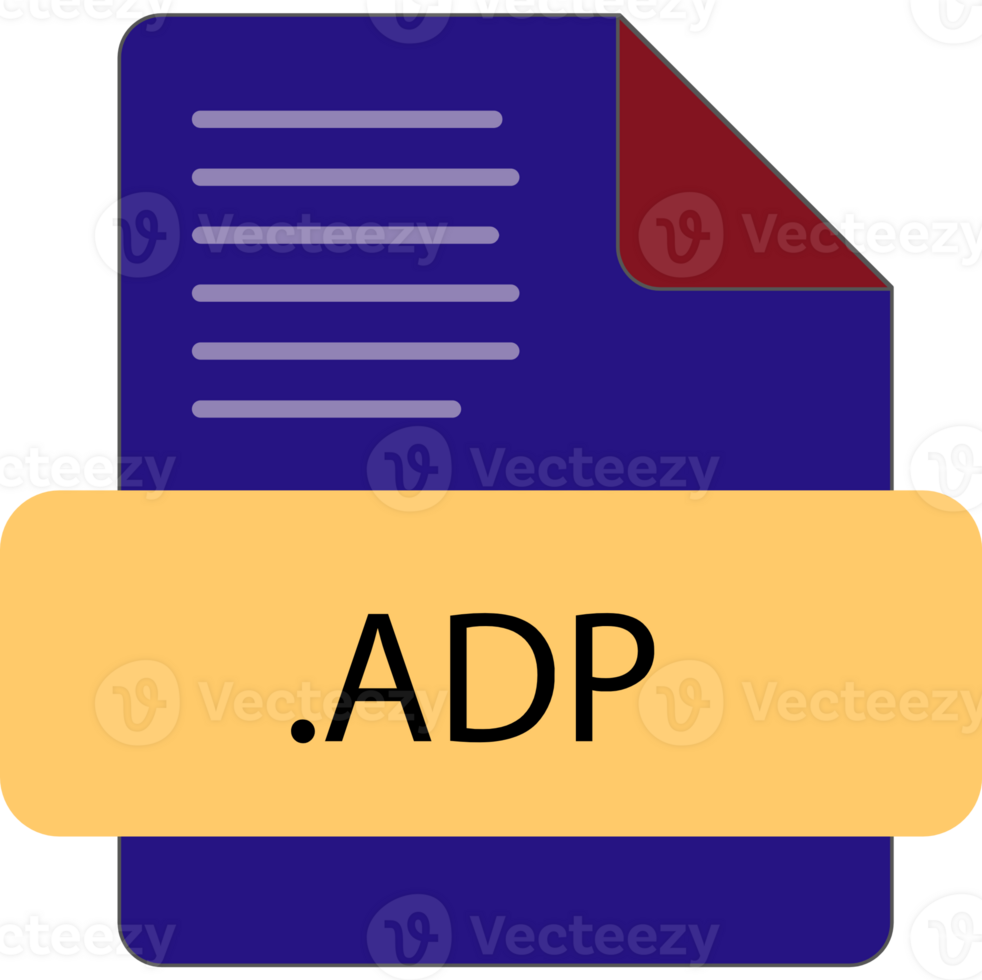 Adp File Extention Icon Old Minimal Color Fill png