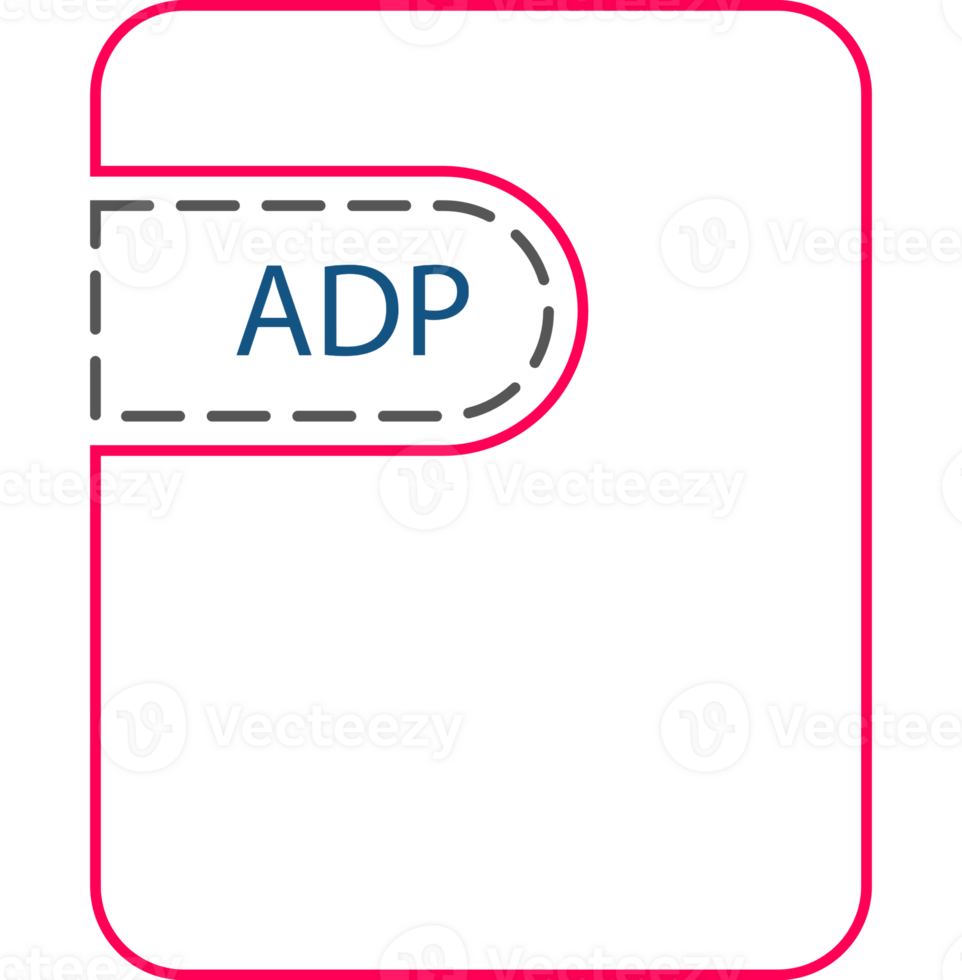 Adp File Icon Thick Black Outline png