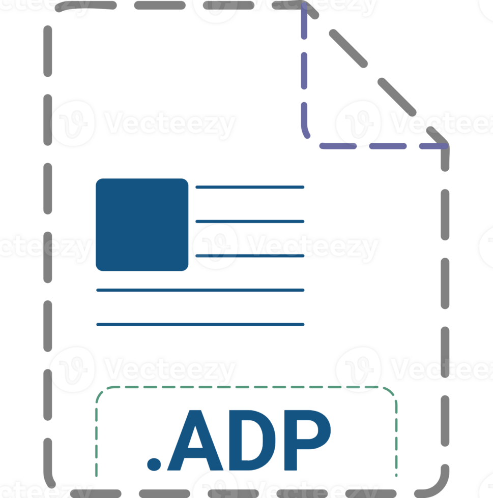 Adp File Icon Minsk Dashed Rounded Outline png