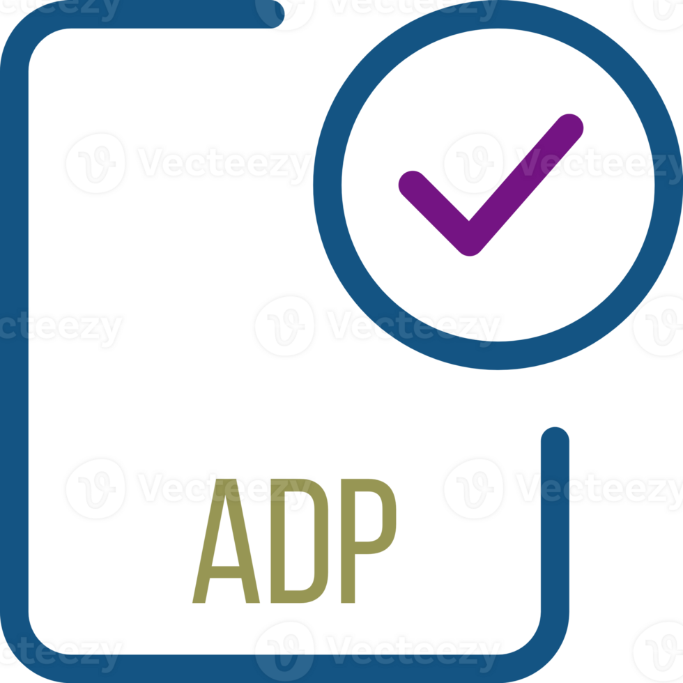 Adp File Icon With Checked Mark png