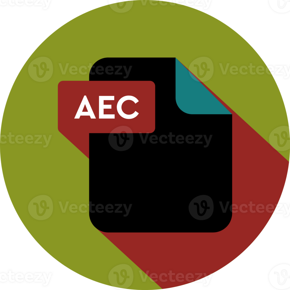 Aec File Format Icon Rounded Shapes With Circle Outside png