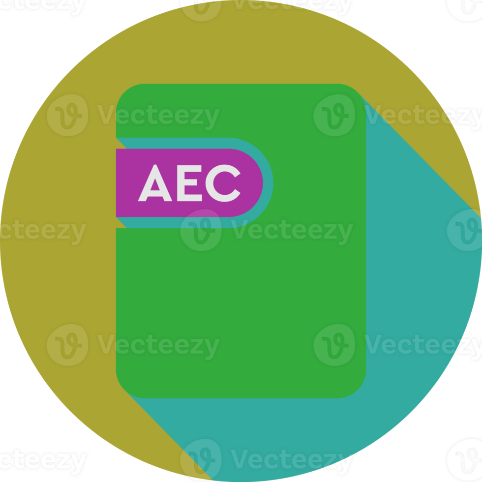 Aec File Icon Jelly Bean And Medium Carmine Color In Circular Shape png