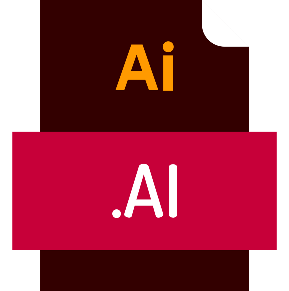 Ai File Icon Fill Crisp Corners With Doted Lines png