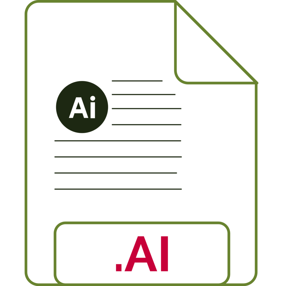 Ai File Icon Outrageous Orange Outline png