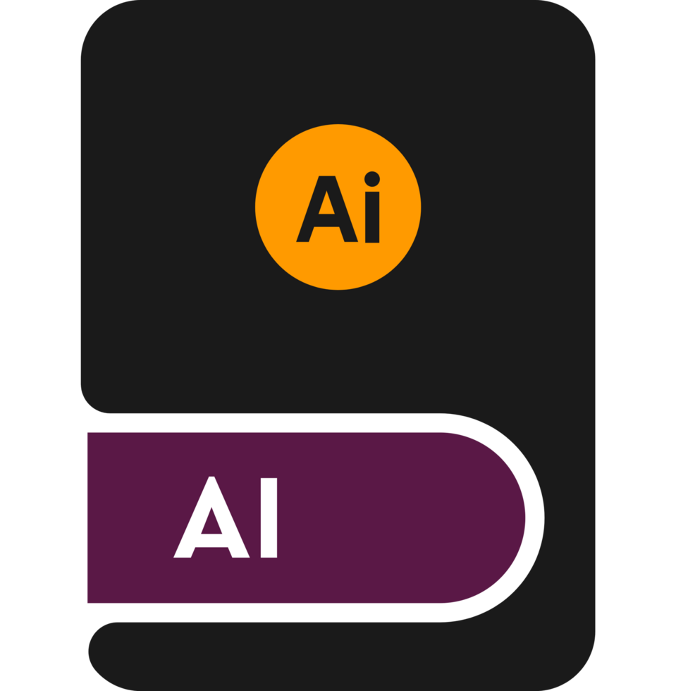 Ai File Format Icon Black Outline V1 png