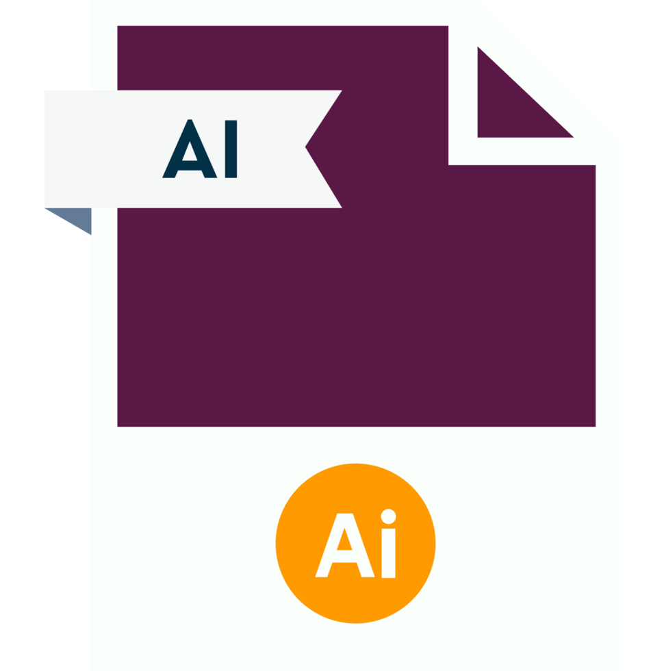 Ai File Format Icon Roe Color Fill png