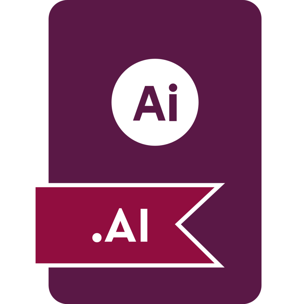 Ai File Format Icon Wine Berry Fill V1 png