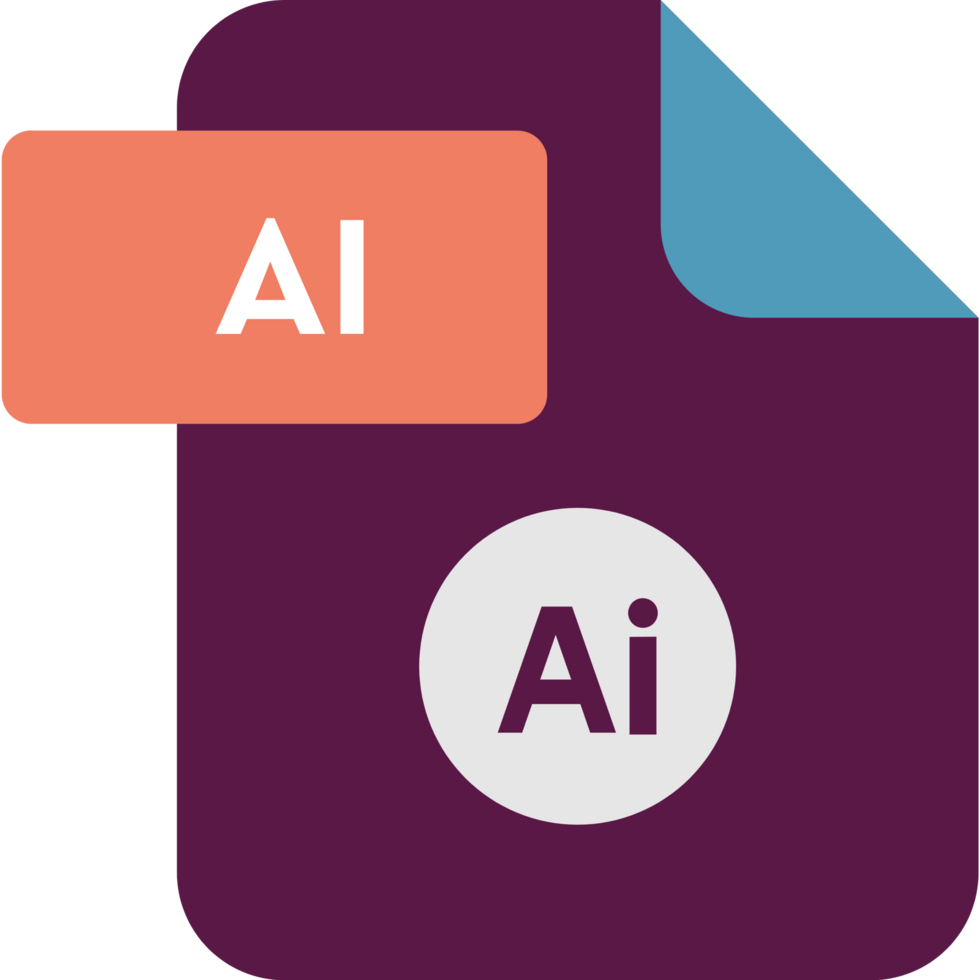 Ai File Format Icon Rounded Shapes png