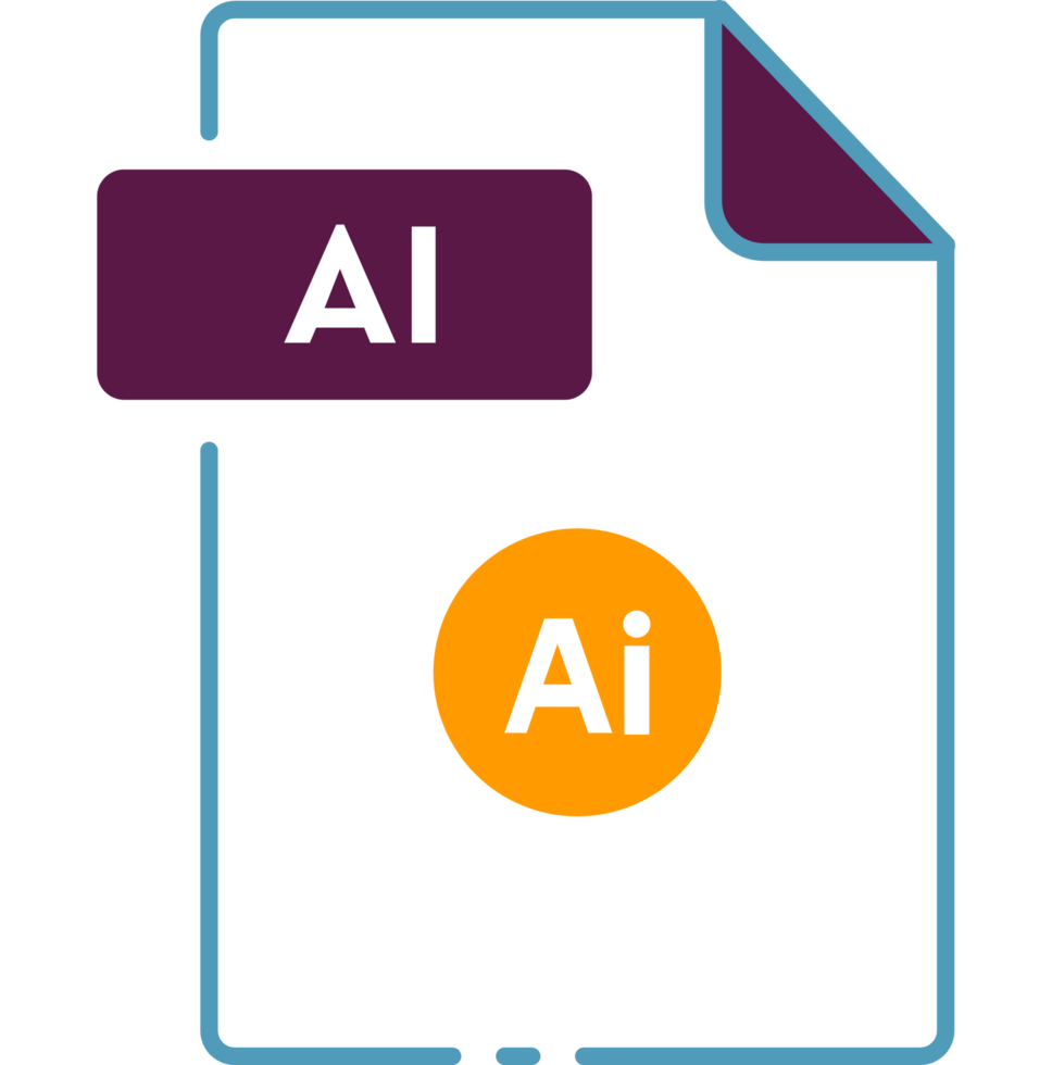 Ai File Format Minimal Icon Outline png