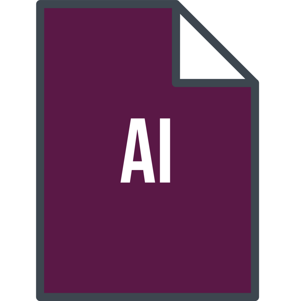 Ai File Icon Fill Crisp Corners png