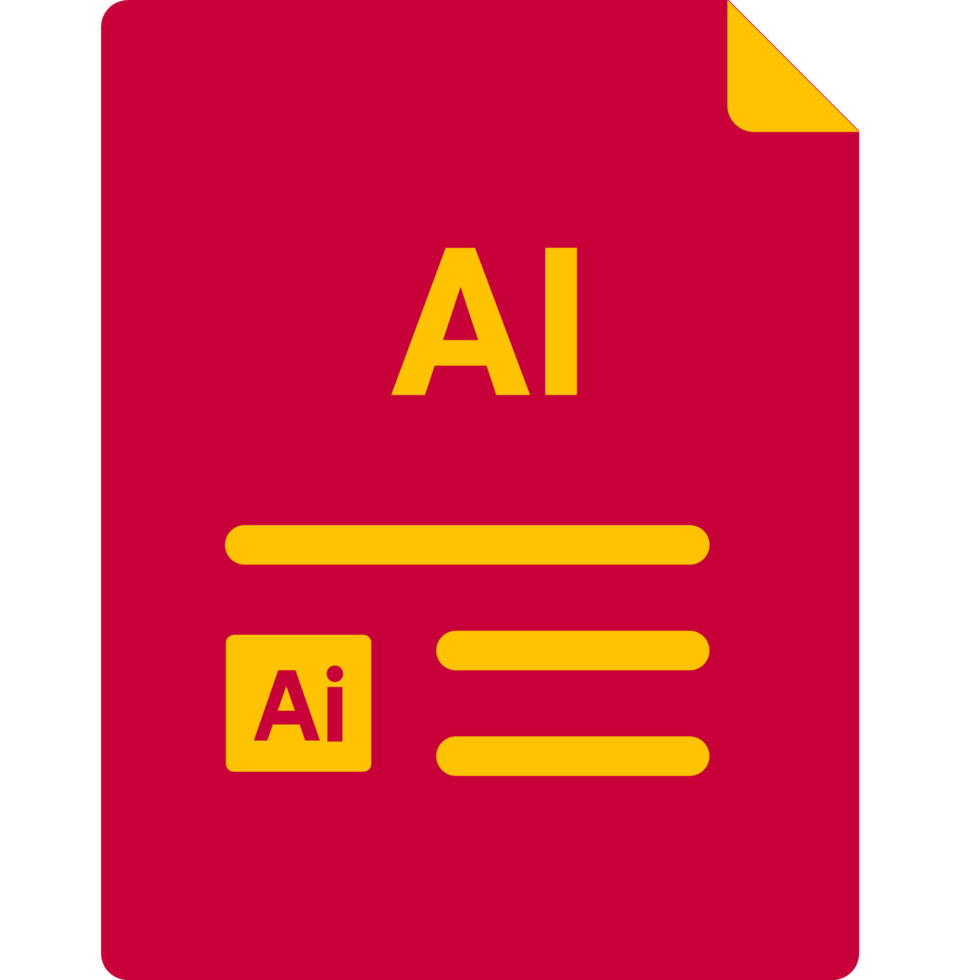 Ai File Icon With Symbols png